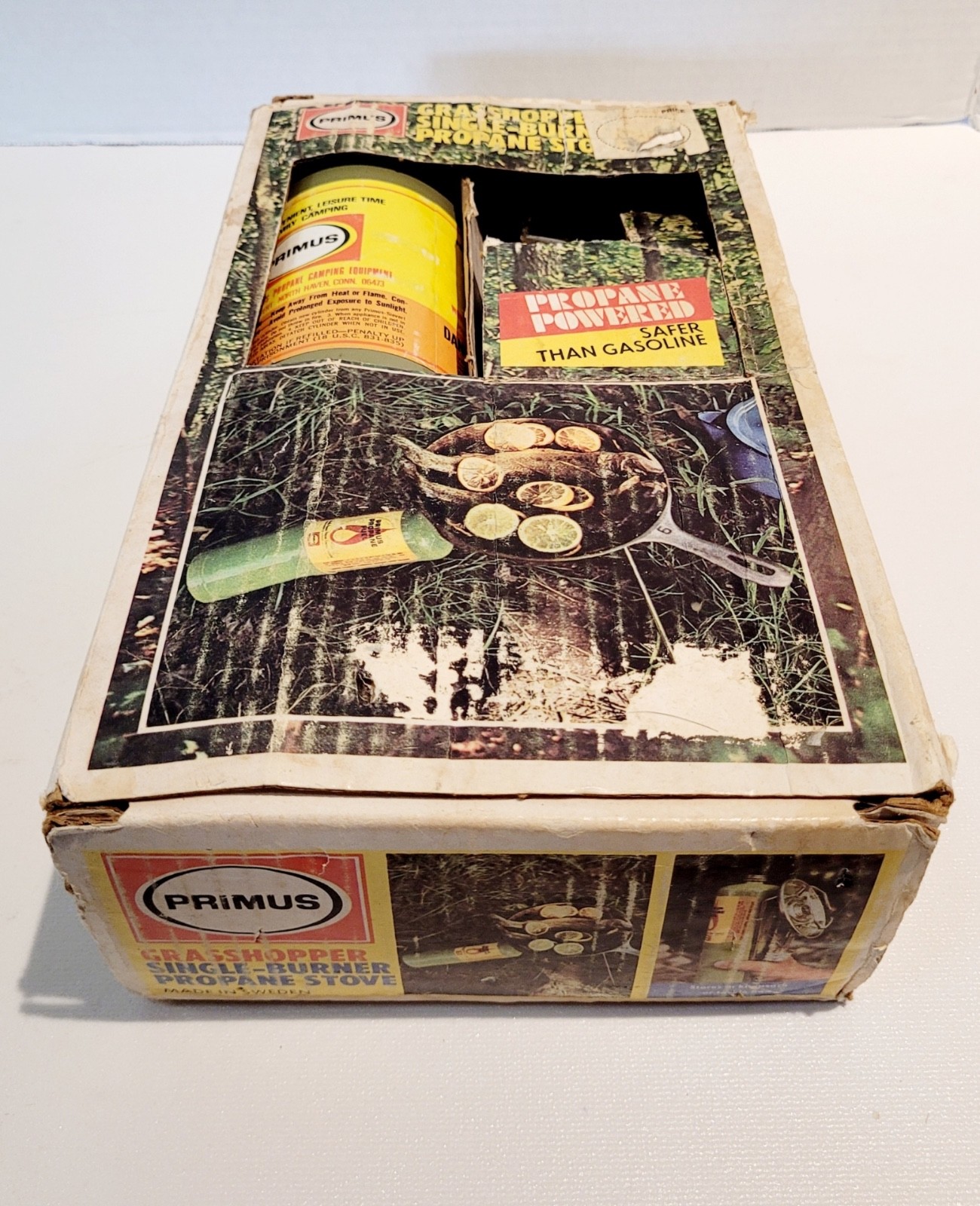 VTG PRIMUS PROPANE STOVE-SINGLE BURNER GRASSHOPPER–IN BOX-MADE IN SWEDEN