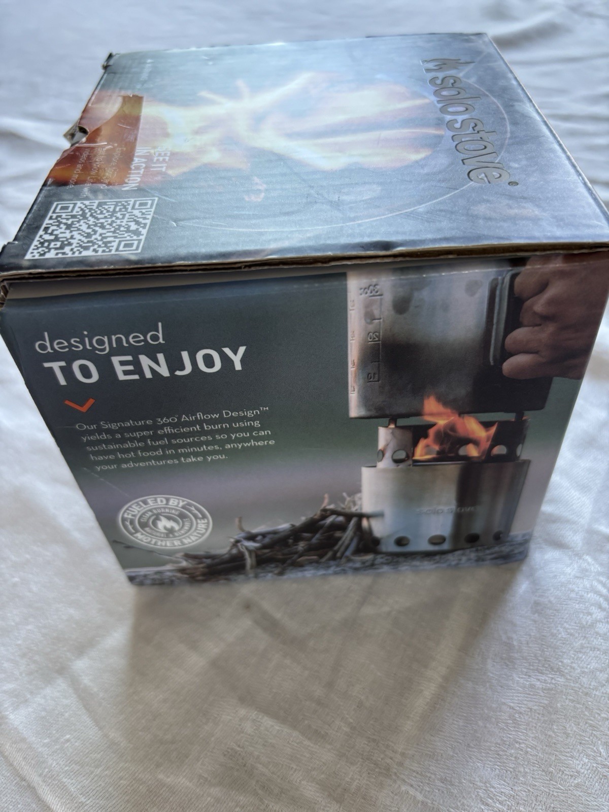 NEW Solo Stove Lite Portable Camp Stove 304 Stainless Steel Low Smoke Open Box