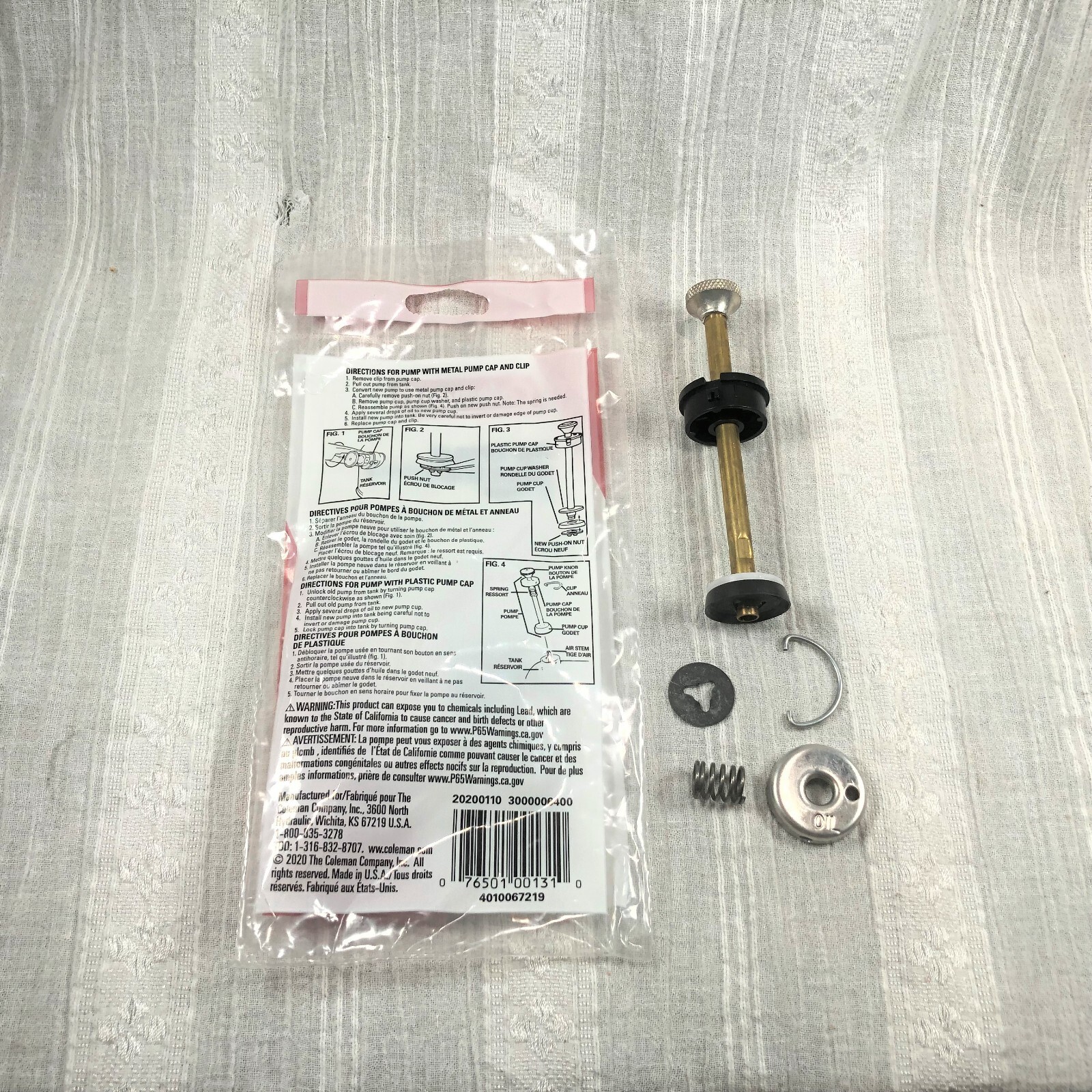 New Coleman Lantern & Stove Pump Repair Kit 3000006400