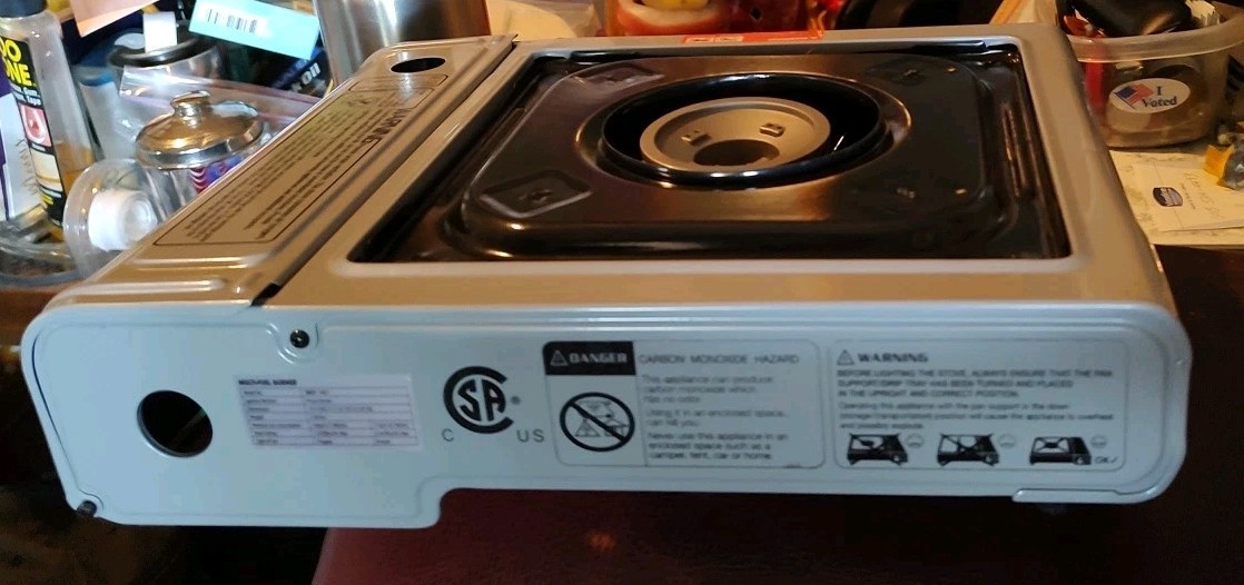 Seth McGinn’s Multi-Fuel Portable BurnerCooktop in Carrying Case Model SMDF 1401