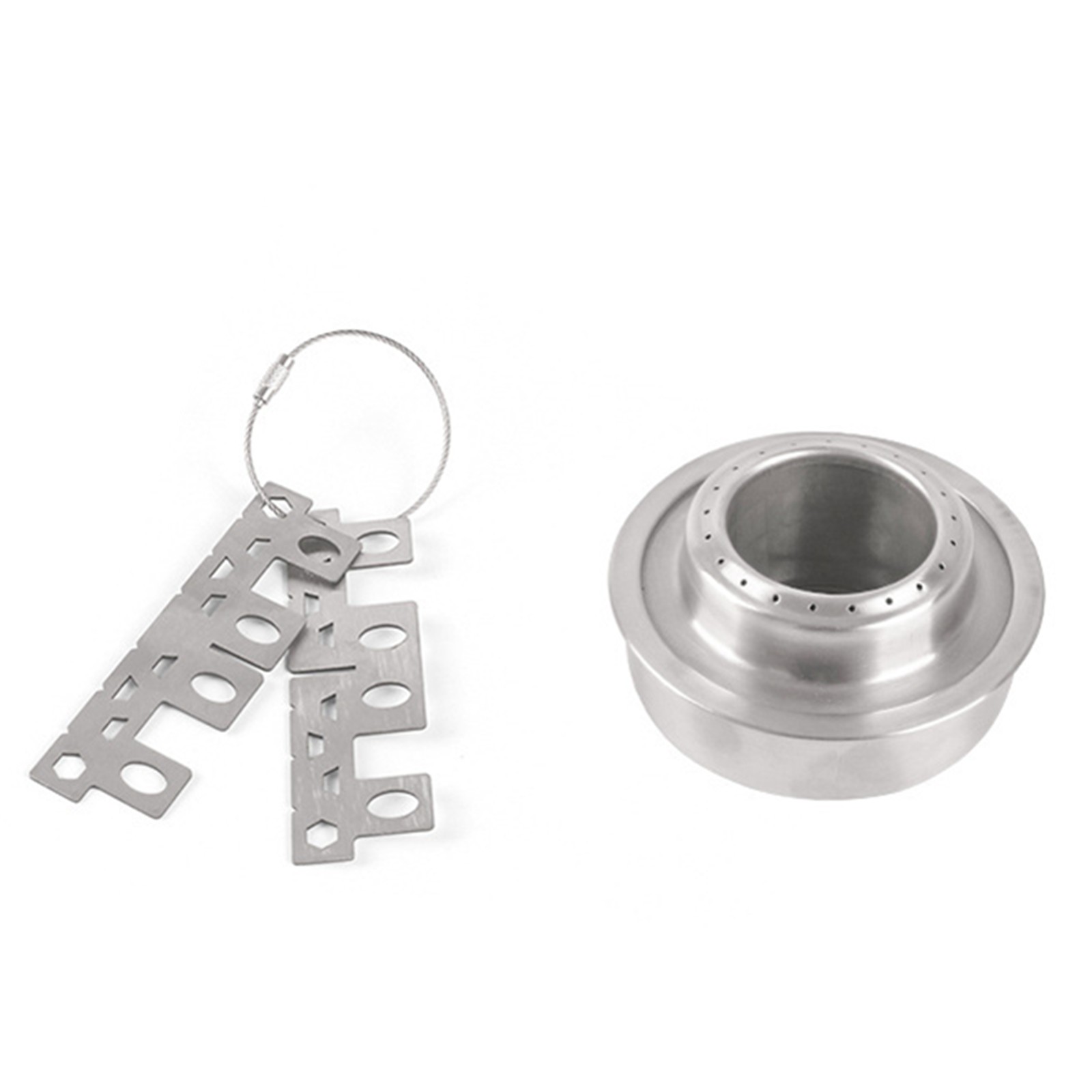 Steel Outdoor Portable Camping Alcohol Stove Cooking Burner With Cross Stand