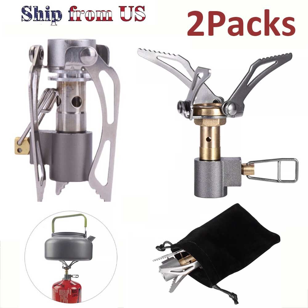 2x Mini 3000W Outdoor Cooking Burner Folding Camping Gas Stove For BRS-3000T NEW