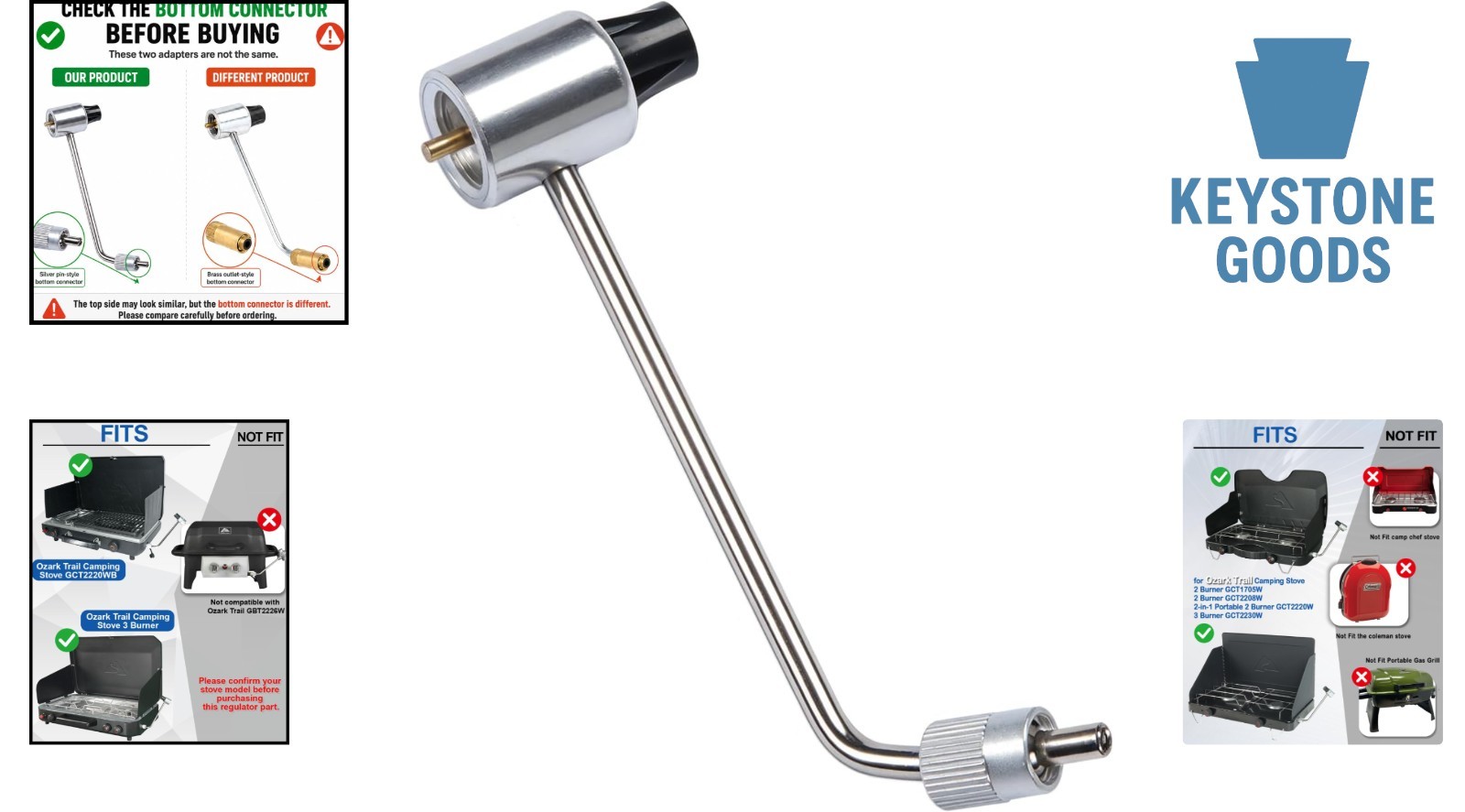 Propane Regulator Adapter for Ozark Trail Camping Stoves