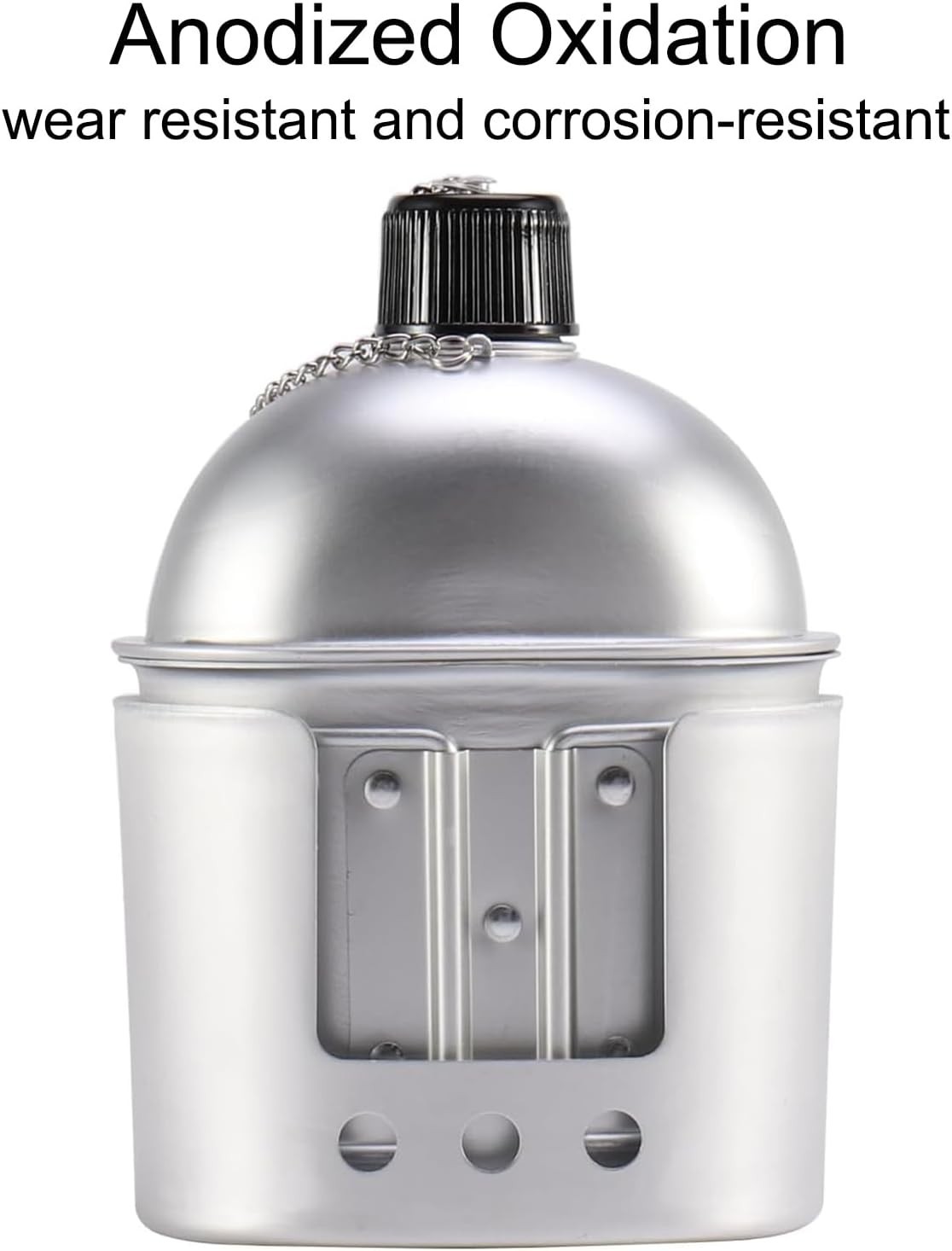 Military Aluminum Canteen with Cup & Stove Set – Perfect for Outdoor Adventures