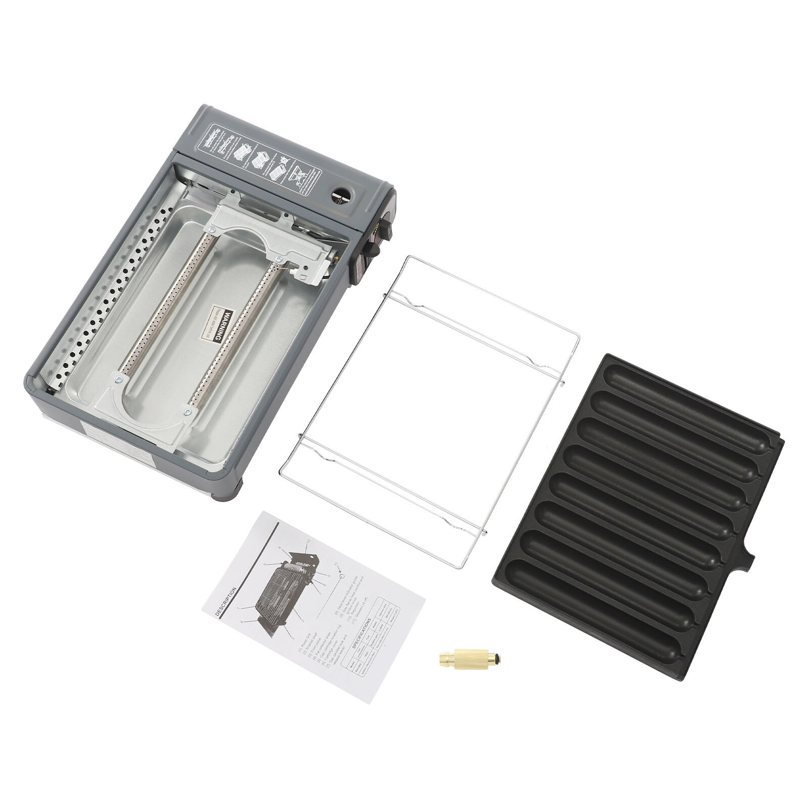Butane Stove, Portable Camping Gas Stove, Gas Grill Stove with Anti-slip Feet