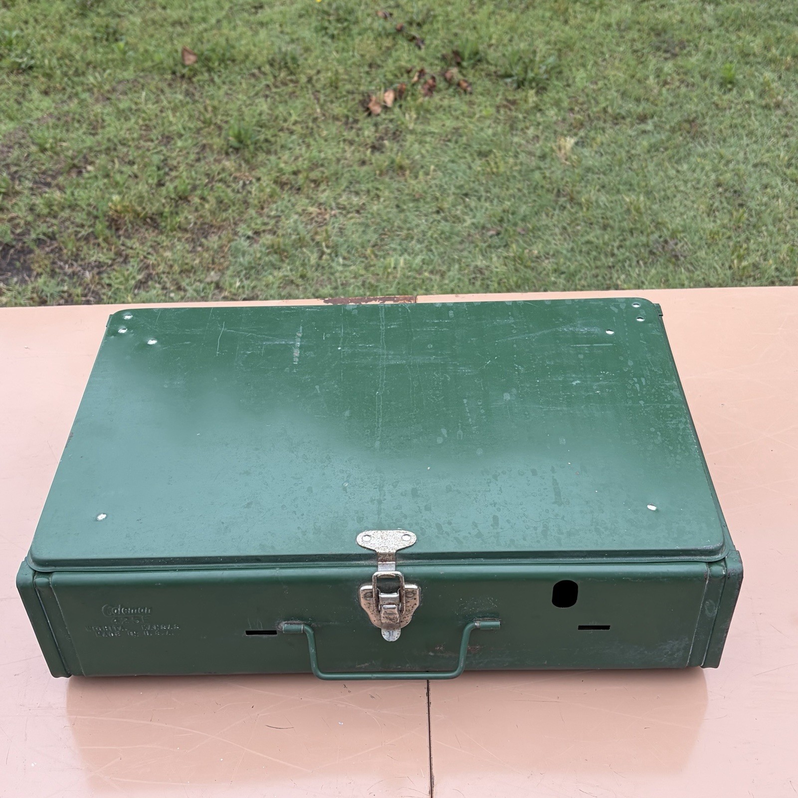 Vintage Coleman 425E Dual Burner Camp Stove 1978 Working No Box USA Prepper !