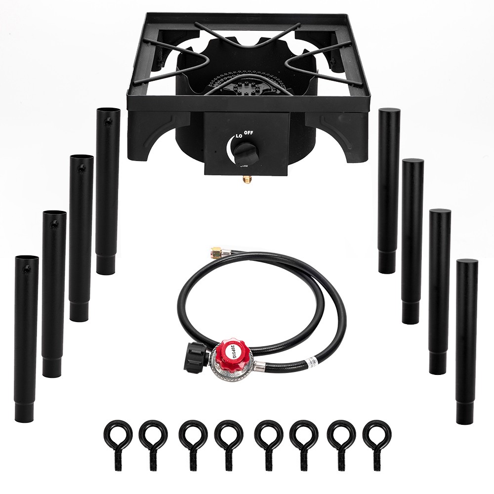 High Pressure Propane Gas Cooker Portable Cast Iron Patio Cooking Burner