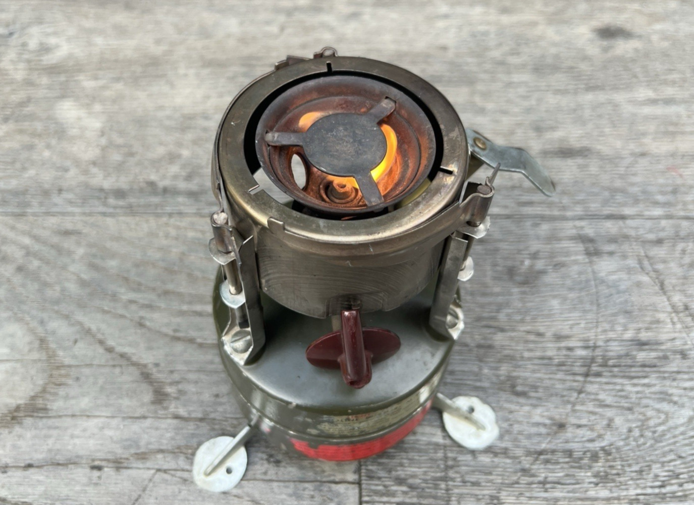 Vintage 1966 U.S. Military Rogers Akron M-1950 Gasoline Portable Camp Stove