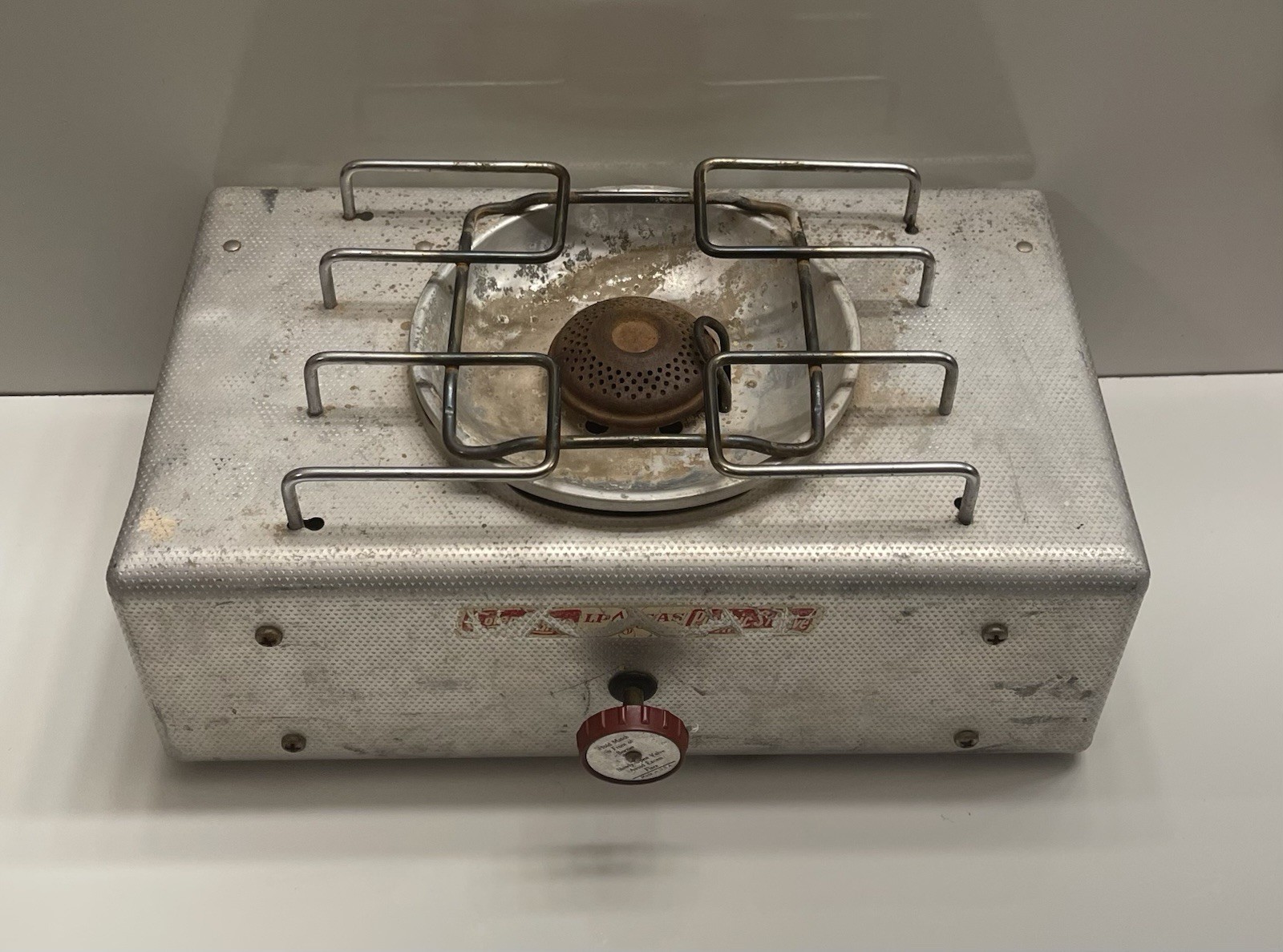 Vintage Çoleman Picnic Camp Stove LP Gas Single Burner #5404 – Aluminum