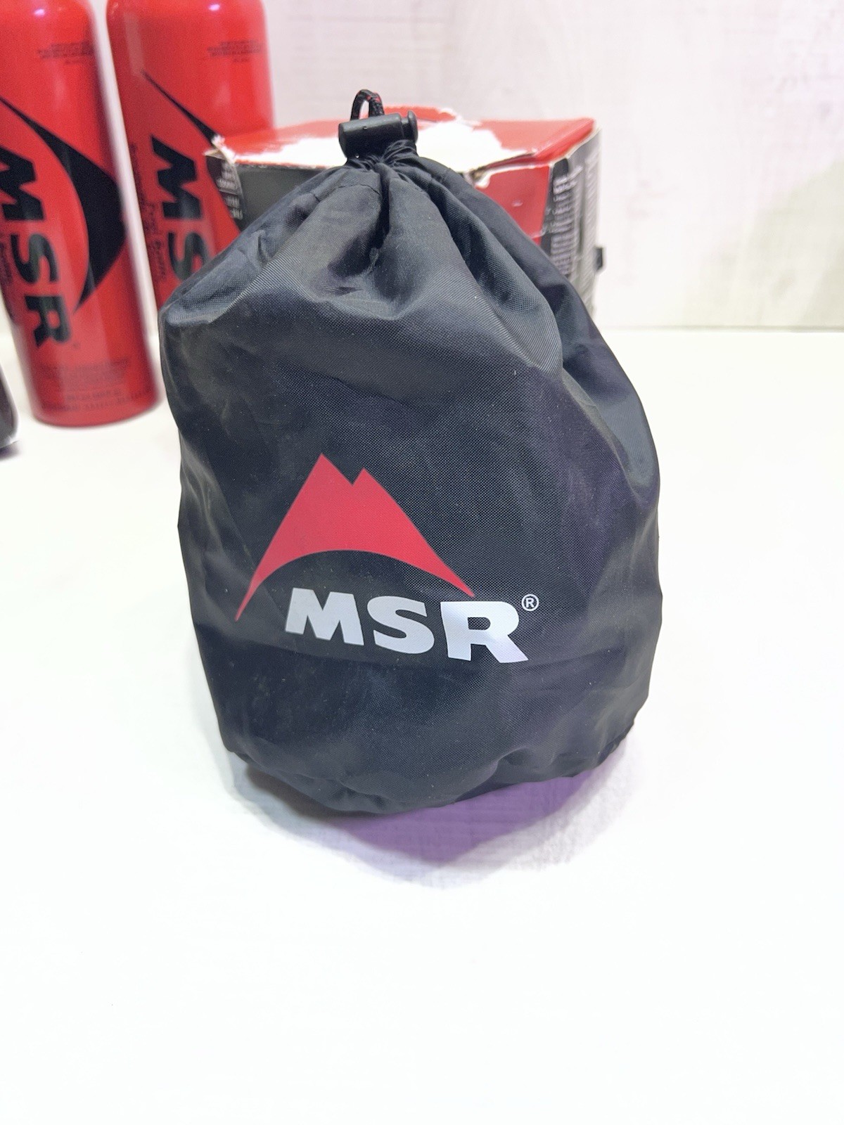 XGK EX MSR MULTI FUEL STOVE TWO STANDARD FUEL PUMPS TWO 30 OZ FUEL BOTTLES CAMP