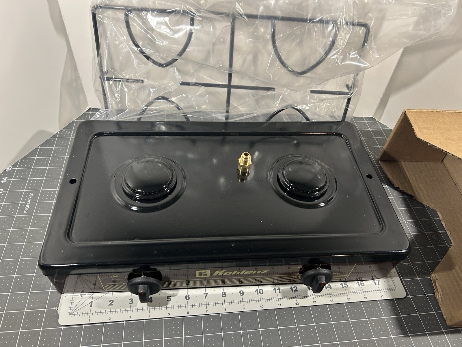 Koblenz PFK-200S 2-Burner Gas Stove, Brown. “Brand New” Gas L.P Stove Parill