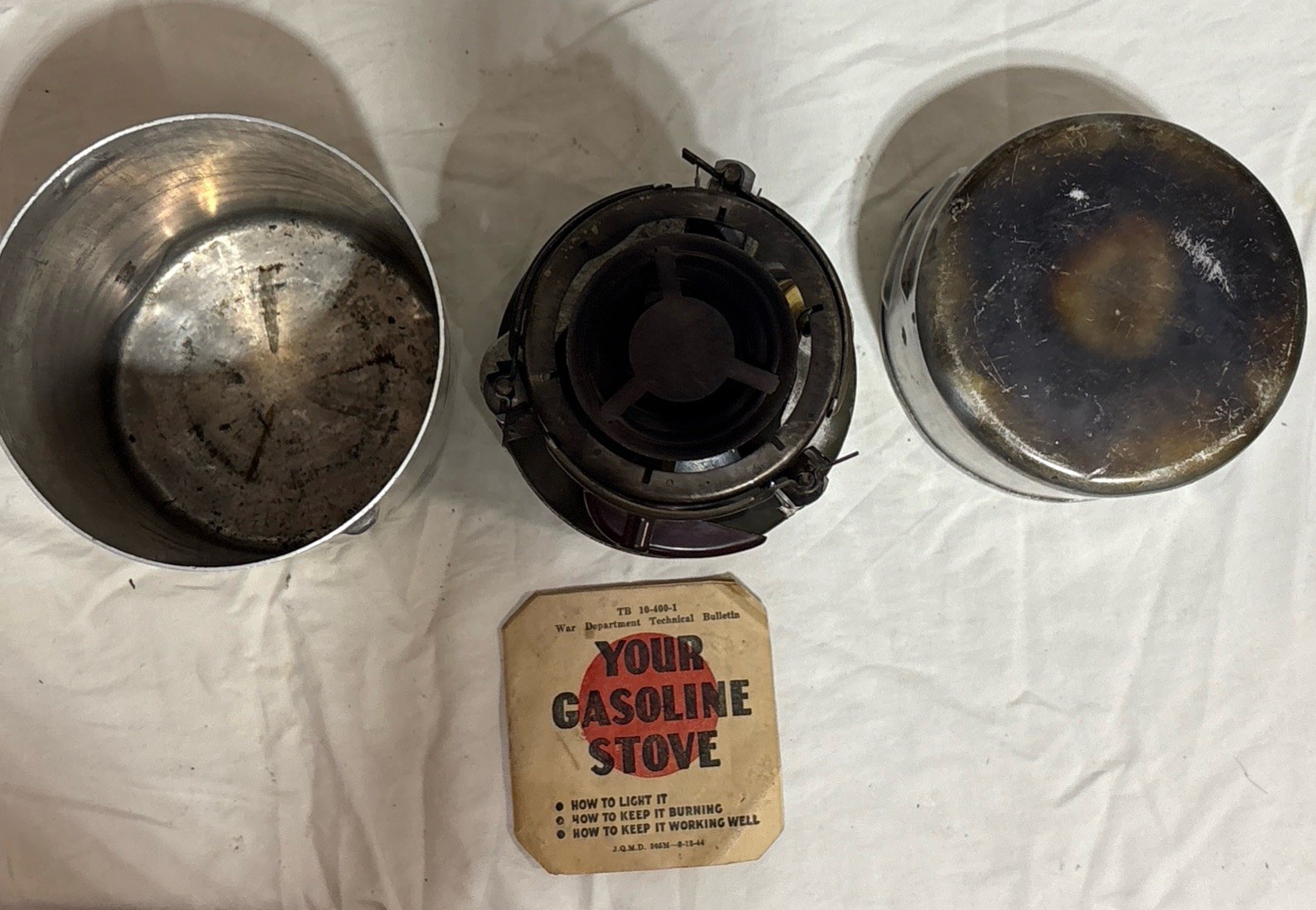 Rogers Akron Ohio 1952 U.S. Military Camp Stove Canister& Stove No.1966 UNTESTED