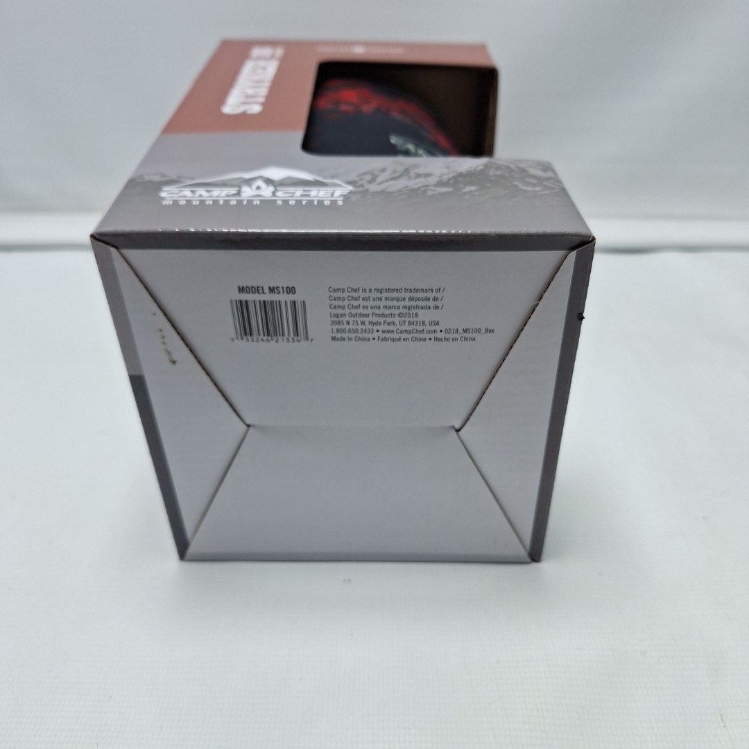 NEW Camp Stove Chef Mountain Series Stryker 100 Isobutane, Black/Red, MS100
