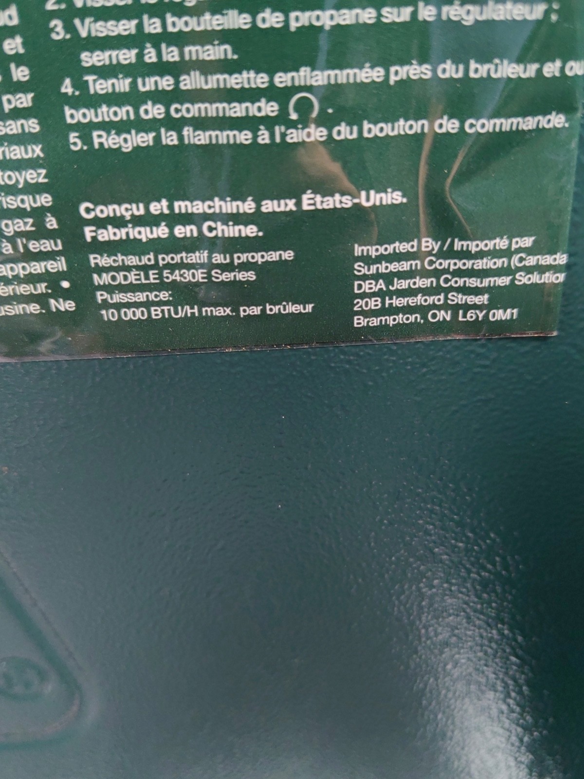 Coleman 5430E Series Perfect Flow Propane Stove