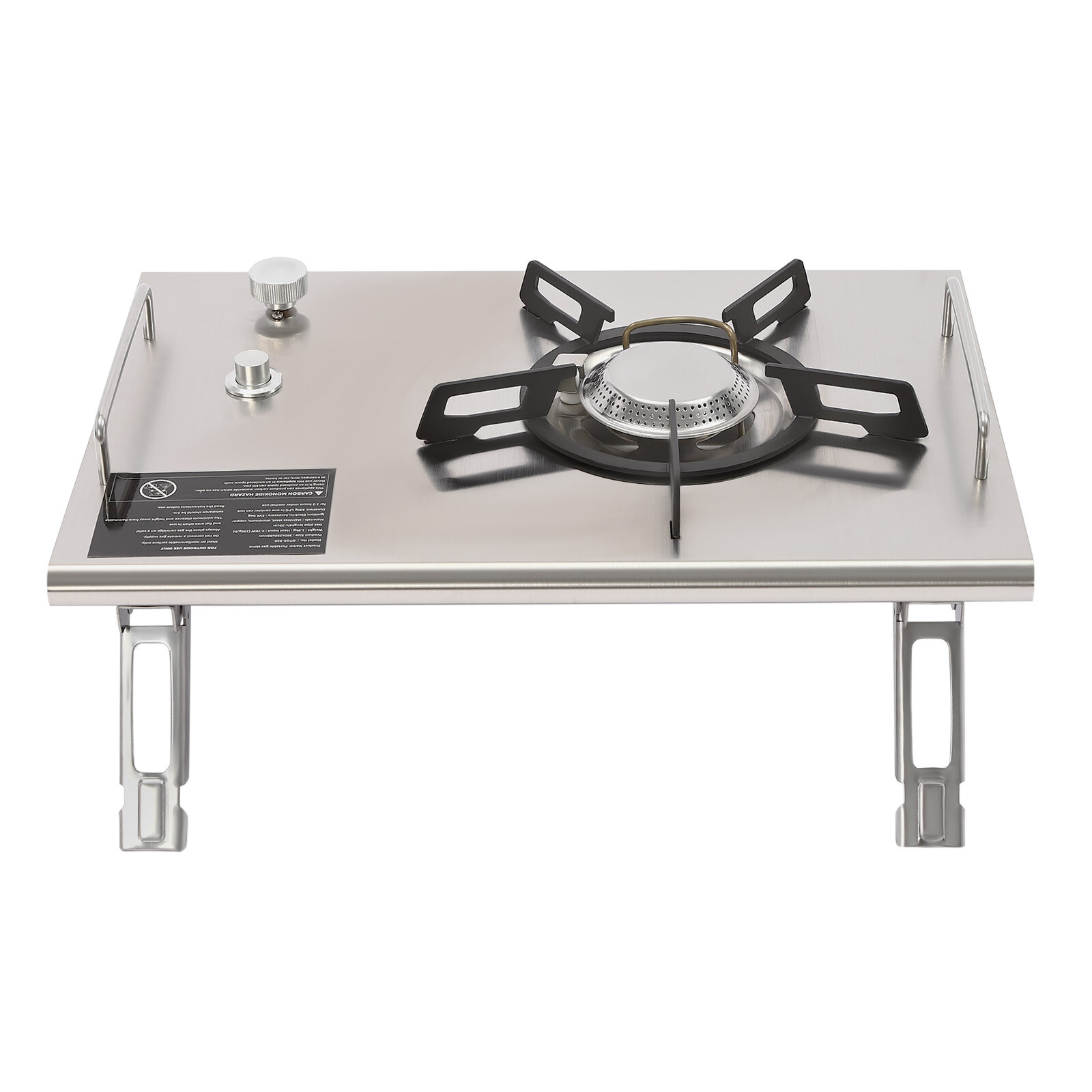 Portable 13,648 BTU Gas Stove, Stainless Steel, Single-Burner, Camping Stove NEW