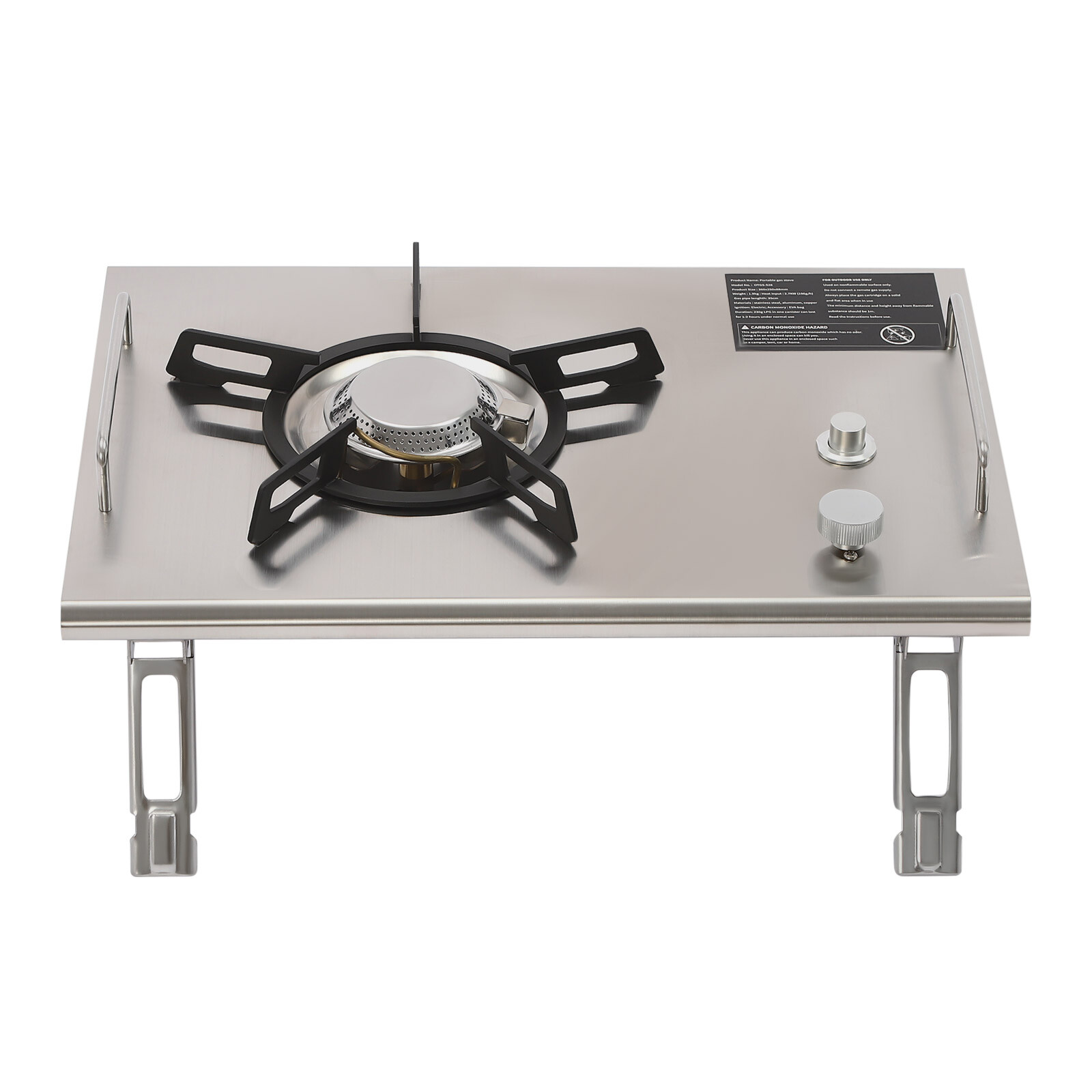 Portable 13,648 BTU Gas Stove, Stainless Steel, Single-Burner, Camping Stove NEW