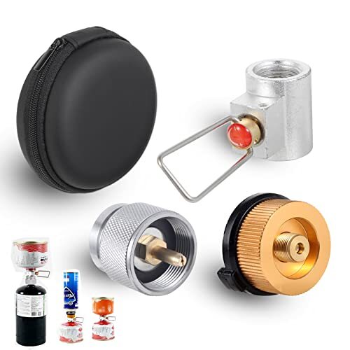 3 PCS Propane Isobutane Butane Refill Adapters Set Fuel Canister Shifter Camping