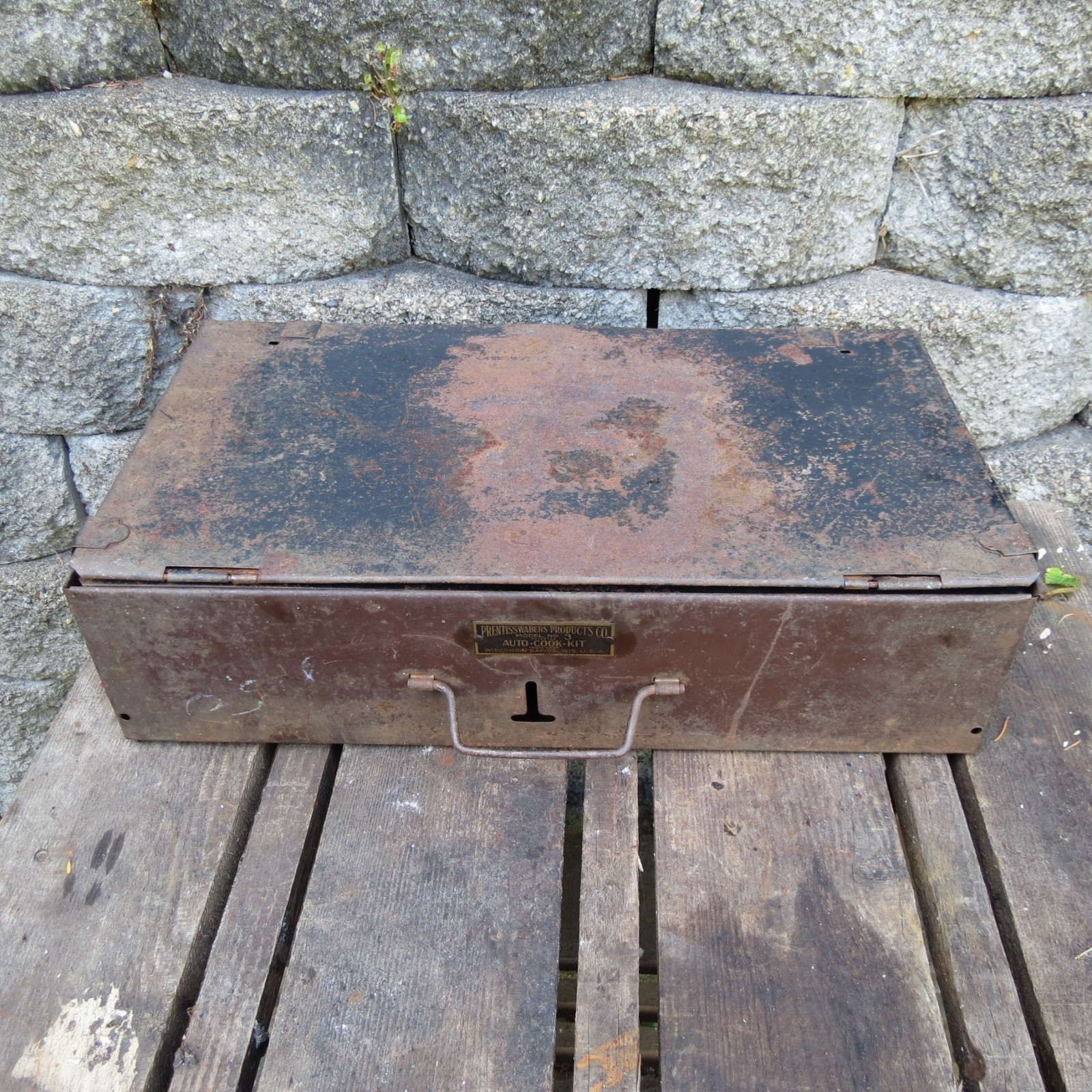Prentiss Wabers Auto Cook Kit Camping Cookstove Vintage MODEL 3 – Rare UNTESTED