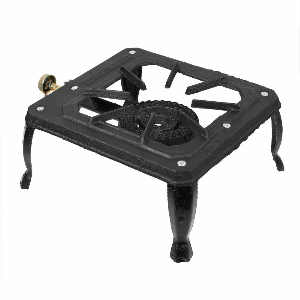 Portable Single Stove Camping Gas Stove Cast Iron Propane LPG BBQ Cooker Burner