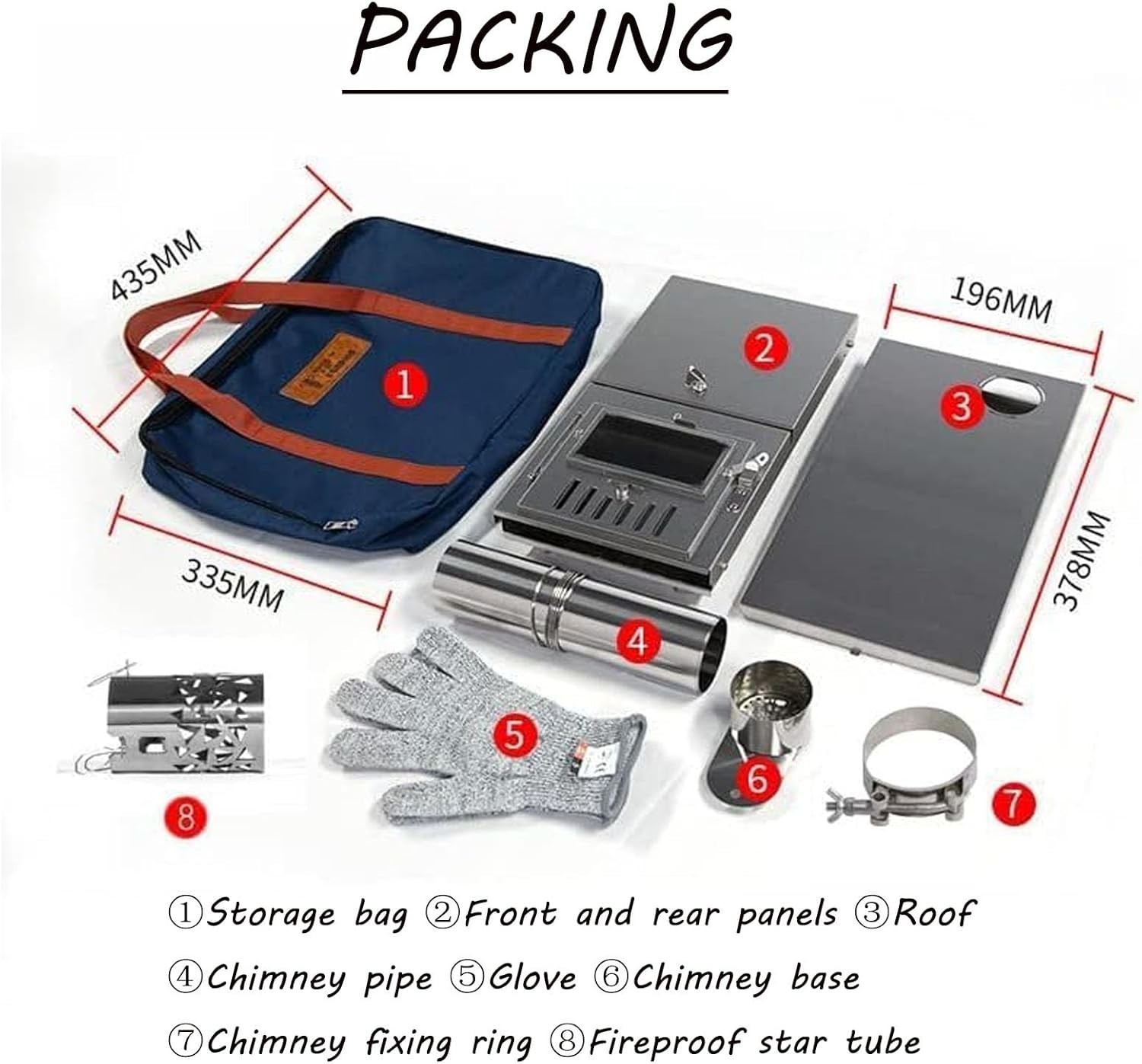 Wood Burning Stove Portable Tent Stove Heating,Mini Outdoor Stove,Folding Stove