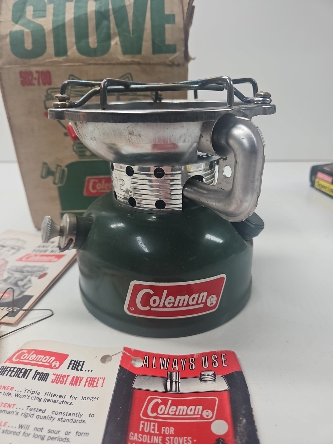 VTG 1968 COLEMAN 502-700 SPORTSTER SINGLE BURNER SPORTSTER STOVE RARE