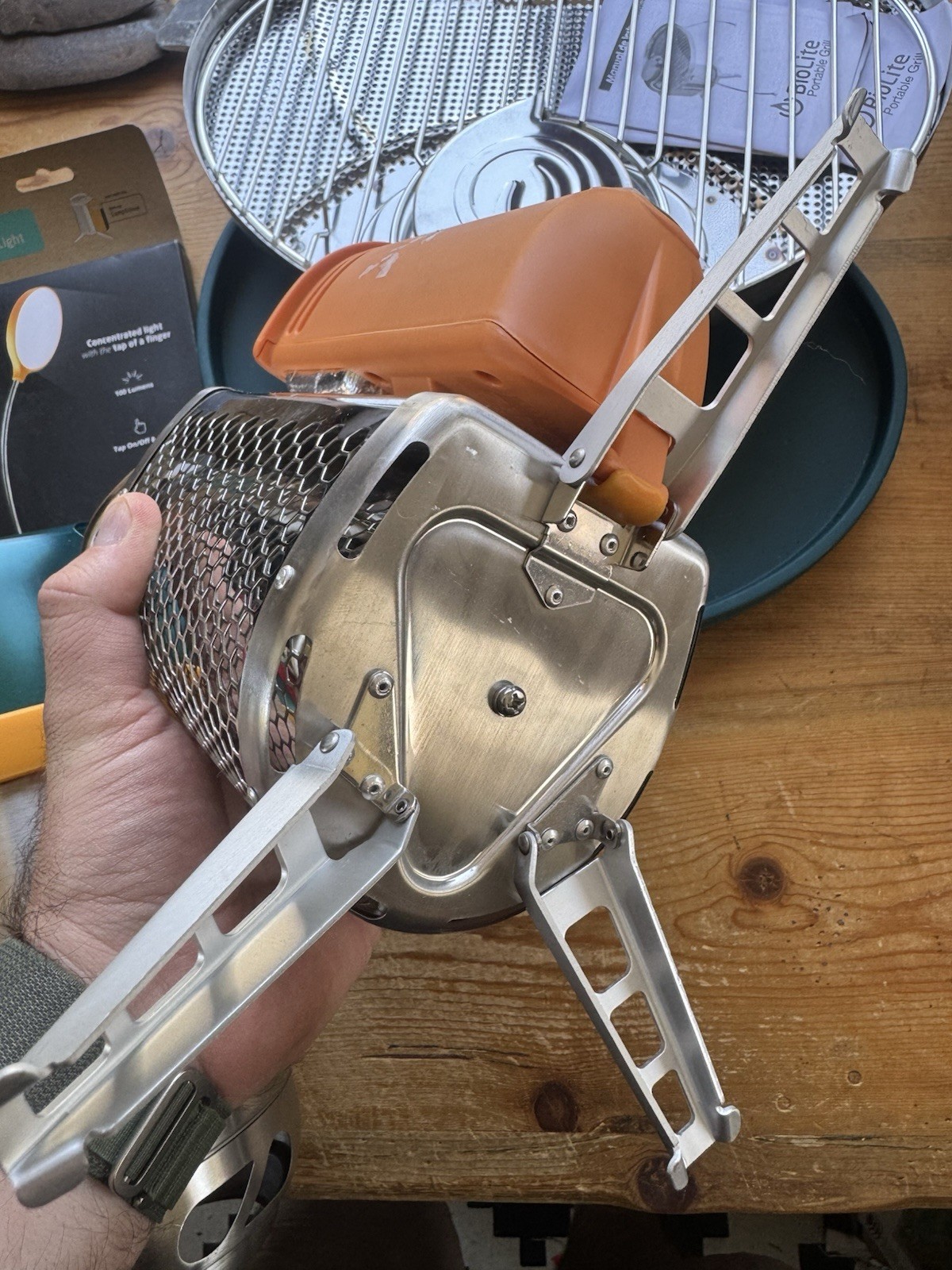 BioLite Solid Fuel Camp Stove, Grill, Light and Cup – Unused