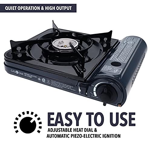 Portable Butane Gas Stove 10000 BTU with Carrying Case CSA Listed Camping Grill