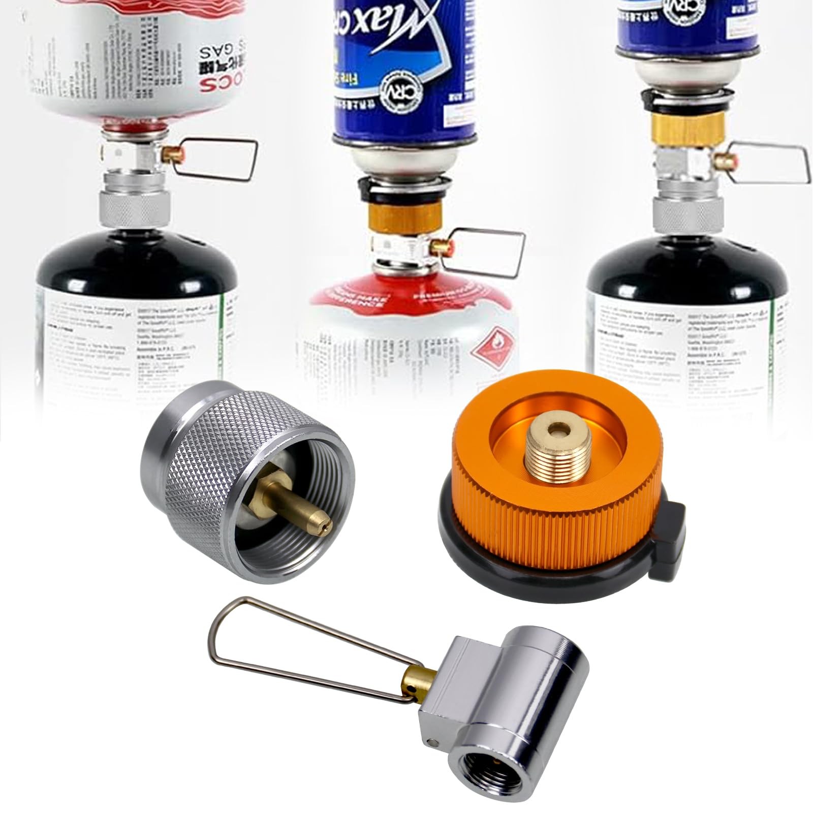 Gas Refill Adapter Kit for Camping Stoves – EN417 Lindal Valve Canister Refil…