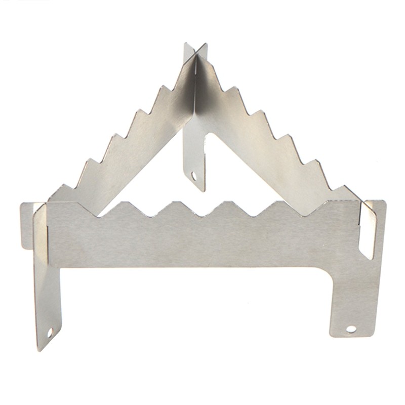 Mini Stove Rack Outdoor Camping Furnace Stainless Bracket Holder
