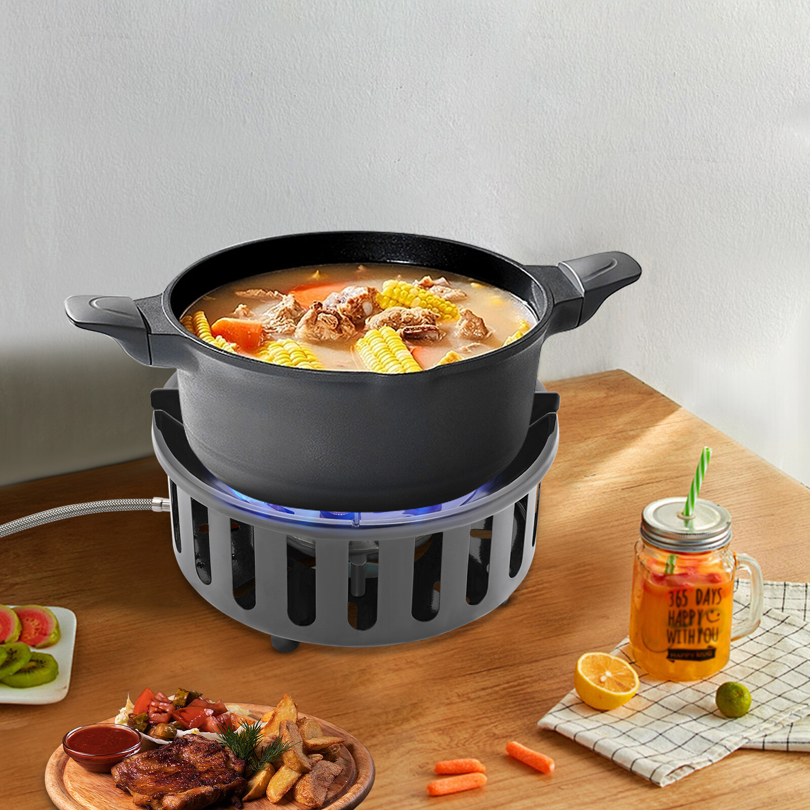 Propane Burner Single Propane Stove Windproof Gas Stove for Outdoor Cooking