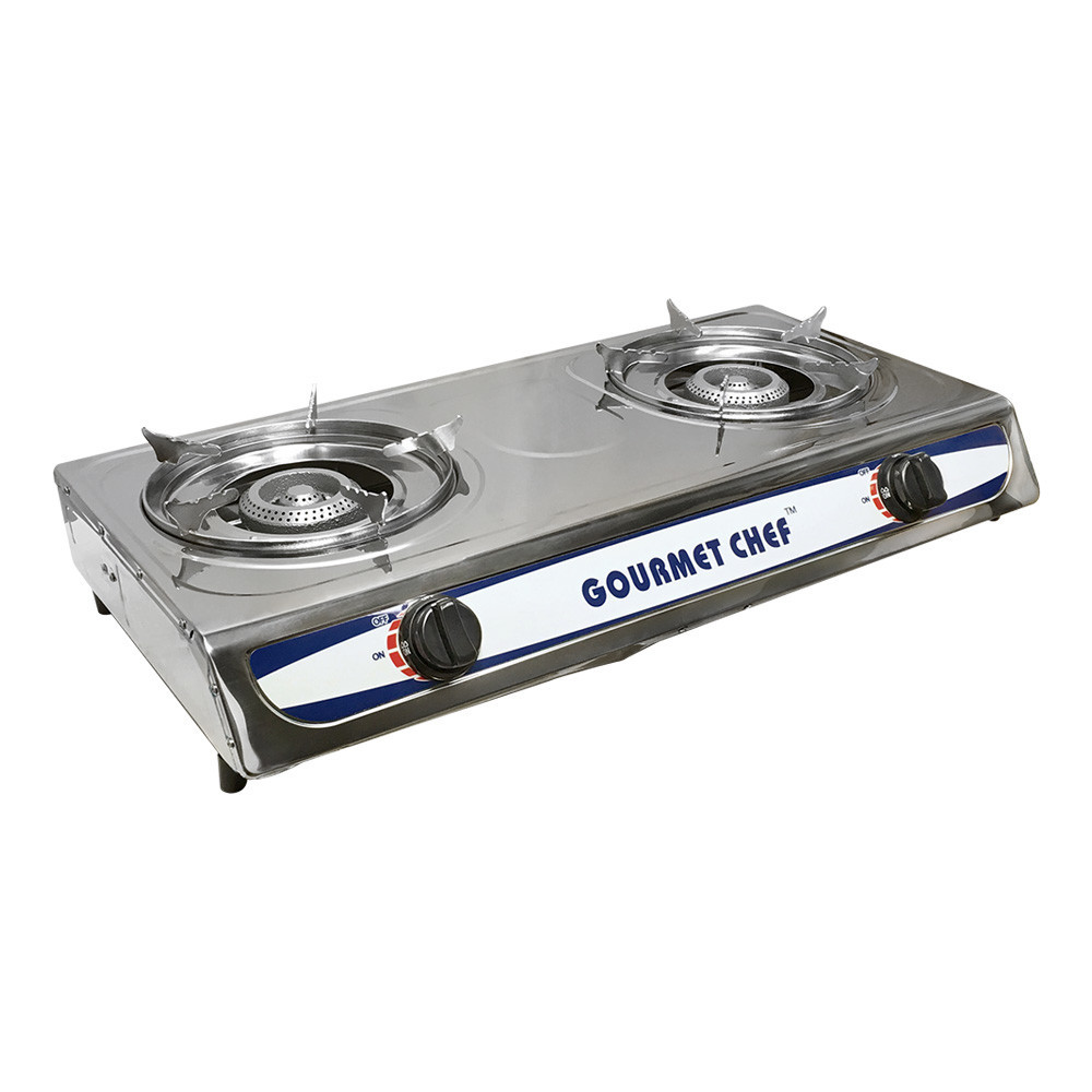 Portable Camping Outdoor 2 Burners Stove Propane Gas Stove BTU 20,000