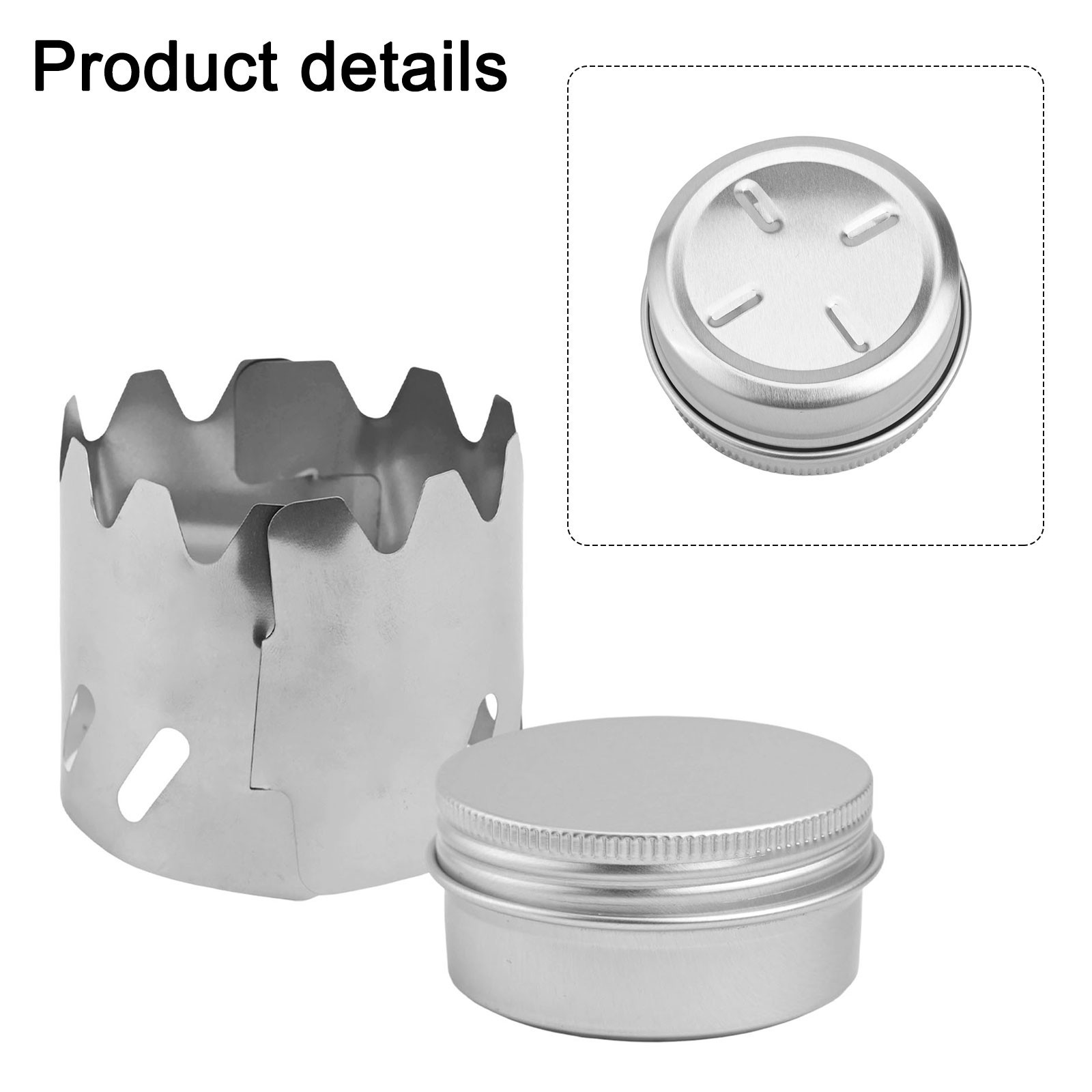Backpacking Alcohol Stove Windshield with Fire Cover for Hiking and Picnics