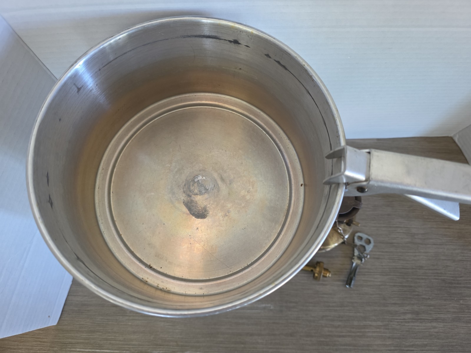 SIGG TOURIST CAMP BACKPACKING ALUMINUM COOK SET & SVEA 123 STOVE SYSTEM UNTESTED