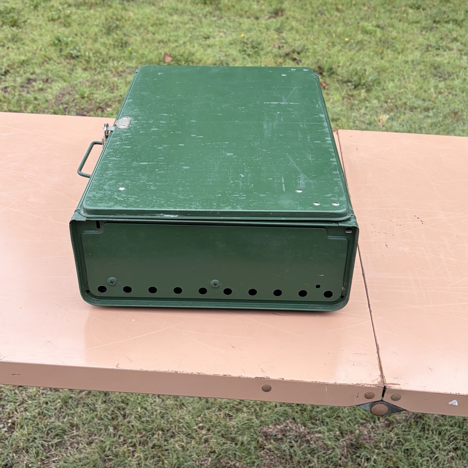 Vintage Coleman 425E Dual Burner Camp Stove 1978 Working No Box USA Prepper !