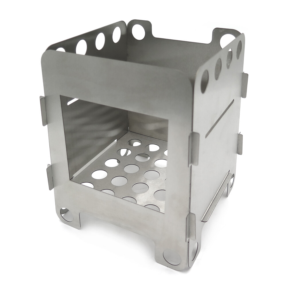 Camping Wood Stove Portable Outdoor Folding Wood Stove Charcoal Chimney Starter
