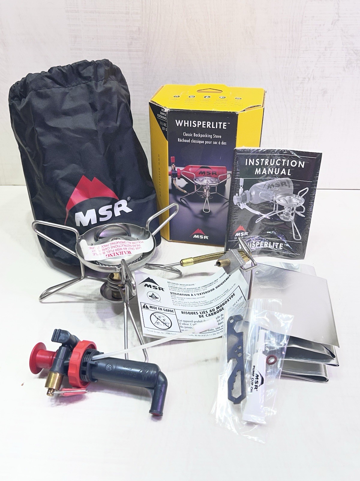 MSR WHISPERLITE CLASSIC BACKPACKING STOVE SIMPLE COOKING 11.5oz NEW!