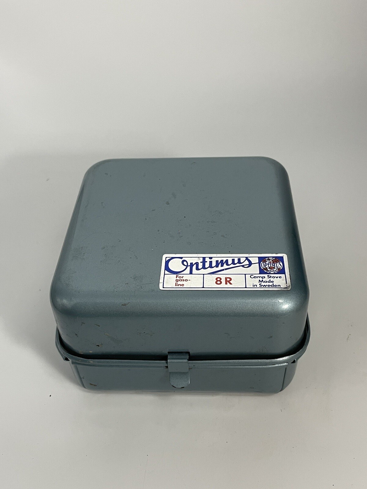 Vintage OPTIMUS 8R Single Burner Backpacking Camping Stove Blue Made In Sweden