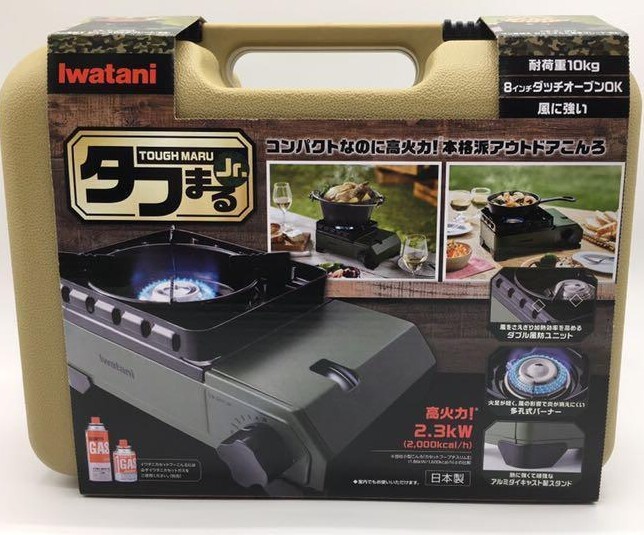 Iwatani Cassette Stove Tough Maru Jr Japan Olive Khaki Portable CB-ODX-JR-OL New