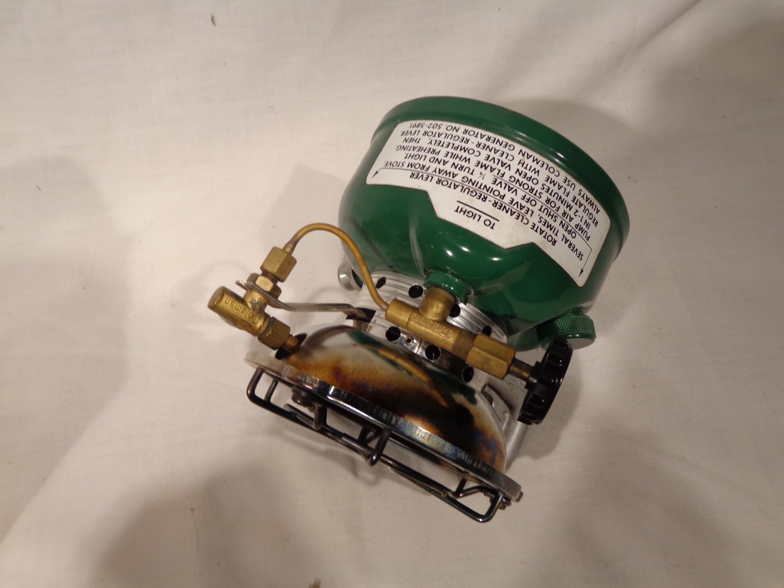 Vintage 9-84 Coleman 502 Camp Stove With Box Sportster Single Burner Tested