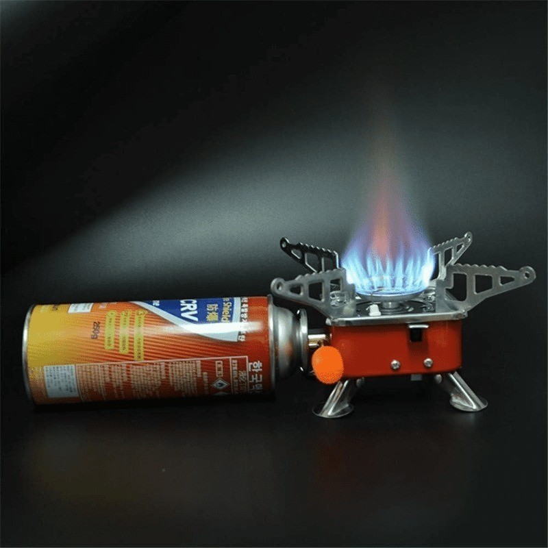 Portable Camping Stove – Foldable Butane Gas Burner with Carry Bag