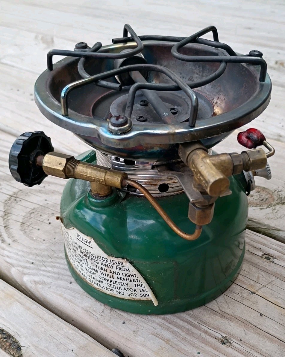 UNTESTED Sportster Camp stove MODEL 502-700 Dated 11 1980 W/ Literature Sticker