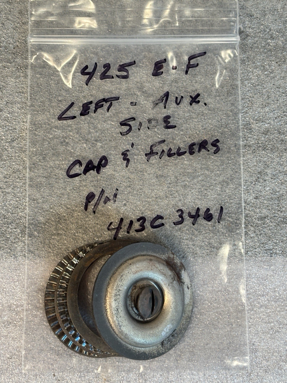 Coleman 425E 425F Stove Auxiliary Left Side Burner Cap Filler Rings Screws #4