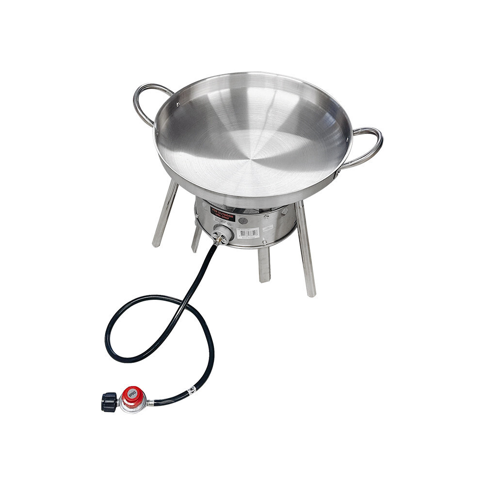12″ Stainless Steel Burner 20″ Comal Set Cooking Pan Comal Burner Stand Stove