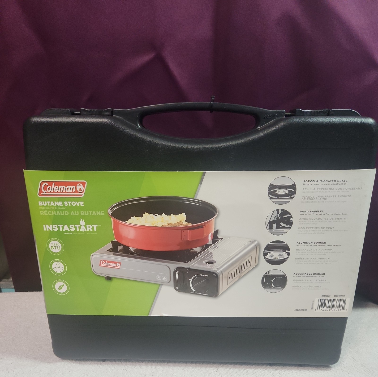 Coleman 1 Burner Cooking Tabletop Portable Butane Gas Camping Stove NEW
