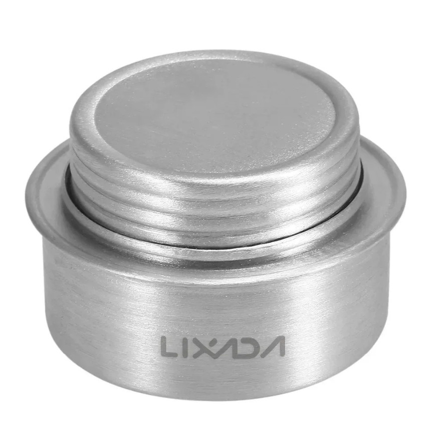 1set Portable Mini Alcohol Camping Stove Aluminum Backpacking Cooker – NEW