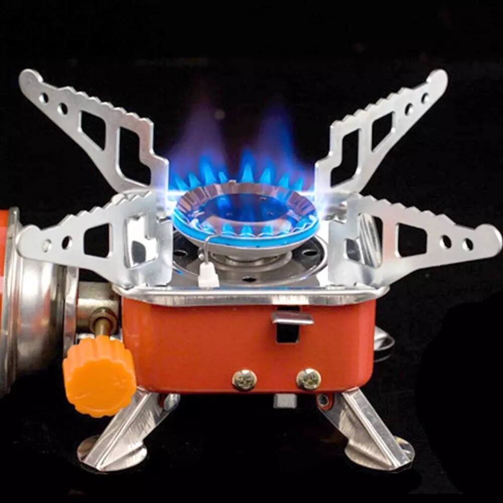 Gas Furnace for Barbecue Foldable Square Cooking Stove Outdoor Camping Picnic