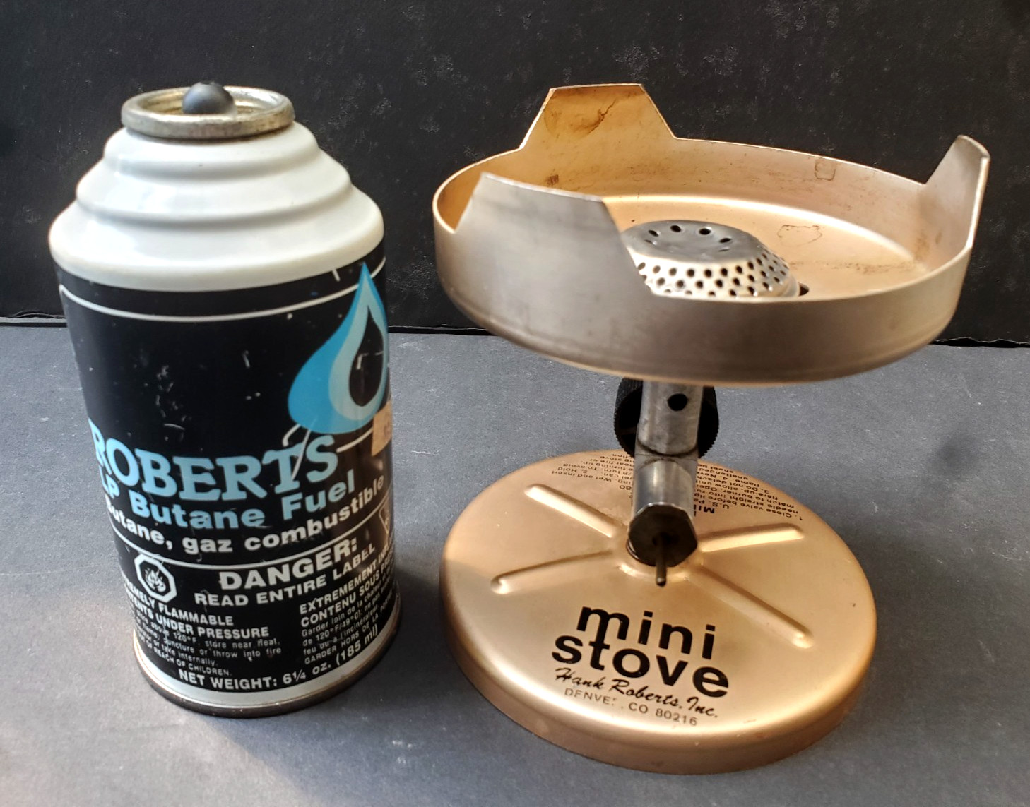 Hank Roberts Mark II Compact Portable Mini Stove Incl. Butane Canister Vintage