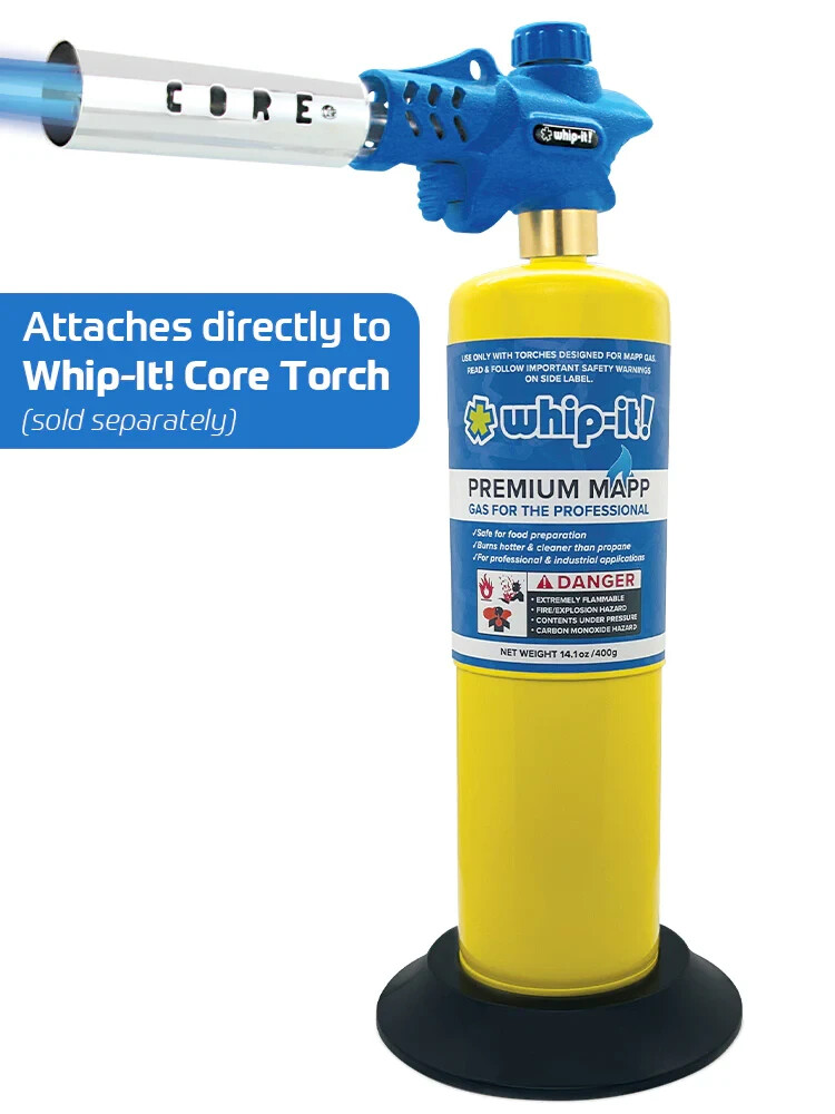 Whip It Brand 6 pk MAPP MAP PRO Gas Fuel Cylinder ,Hotter than Propane