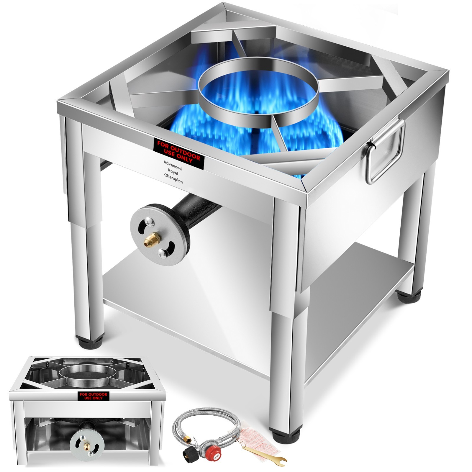 ARC Single Burne Propane Stove Stainless Steel Outdoor Burner with Foldable Legs
