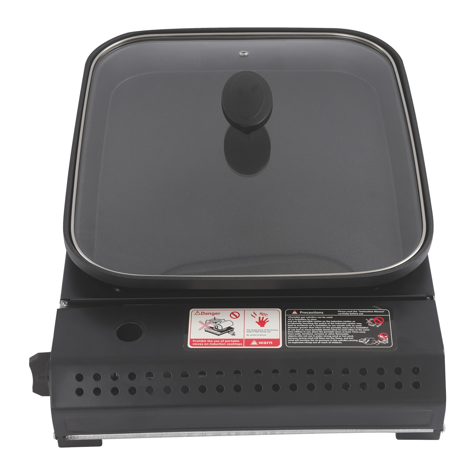 Butane Stove with Grill Pan Portable Camping Gas Stove Gas Grill Stove 2.1KW